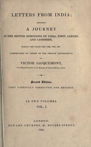 Letters from India by Victor Jacquemont