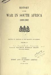 Cover of: History of the war in South Africa, 1899-1902.