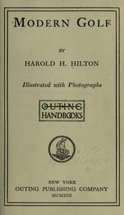 Cover of: Modern golf by Harold Horsfall Hilton