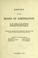 Cover of: Report of the Board of arbitration in the matter of the controversy between the eastern railroads and the Brotherhood of locomotive engineers, appointed in conformity with an agreement of the parties made at New York city under date of April 30th, 1912.