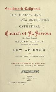Cover of: Southwark Cathedral by Thompson, William