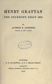 Cover of: Henry Grattan: the Stanhope essay 1902