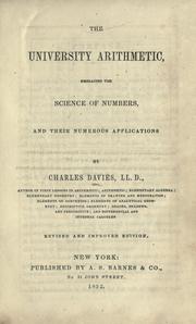 Cover of: The university arithmetic by Charles Davies