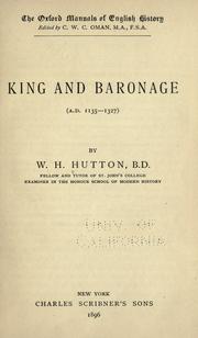 Cover of: King and baronage (A. D. 1135-1327).
