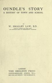 Oundle's story by W. Smalley Law