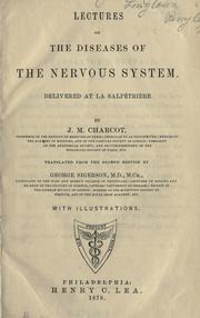 Lectures on the diseases of the nervous system