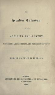 Cover of: The heraldic calendar by William Skey