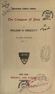 Cover of: History of the Conquest of Peru