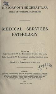 Cover of: Medical services: pathology