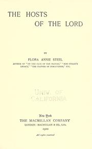 Cover of: The hosts of the Lord by Flora Annie Webster Steel