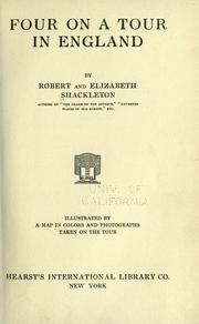 Cover of: Four on a tour in England by Shackleton, Robert