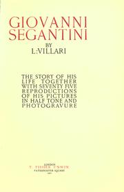 Giovanni Segantini by Luigi Villari