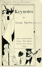 Cover of: Keynotes. by George Egerton