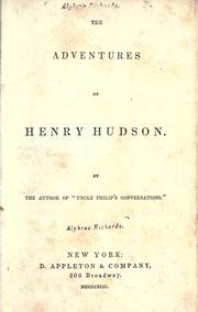Cover of: adventures of Henry Hudson