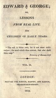 Cover of: Edward & George, or, Lessons from real life by 