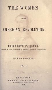 Cover of: The women of the American revolution. by E. F. Ellet