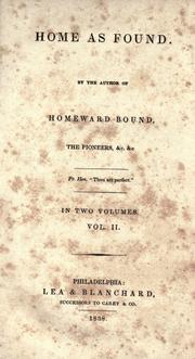 Cover of: Home as found. by James Fenimore Cooper