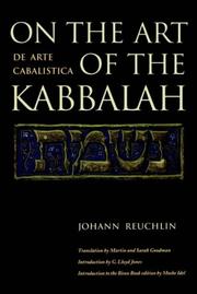 Cover of: On the art of the Kabbalah = by Johann Reuchlin