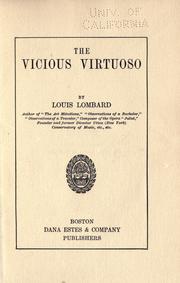 Cover of: The vicious virtuoso