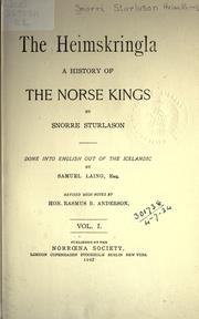 Cover of: The Heimskringla: a history of the Norse kings