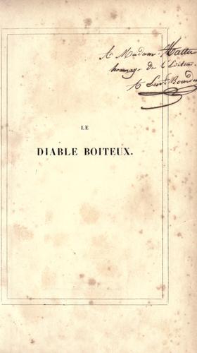 Le diable boiteux by Alain René Le Sage