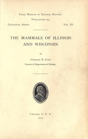 Cover of: The mammals of Illinois and Wisconsin