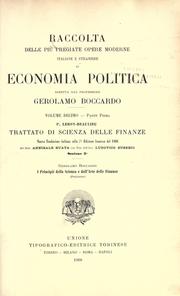 Cover of: Trattato di scienza delle finanze by Paul Leroy-Beaulieu
