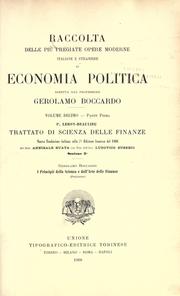 Cover of: Trattato di scienza delle finanze by Paul Leroy-Beaulieu, Paul Leroy-Beaulieu