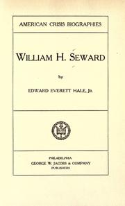 Cover of: William H. Seward