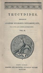 Cover of: Thucydides by Thucydides