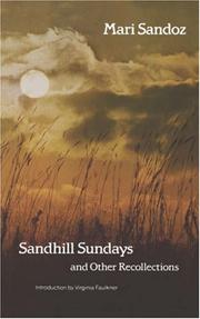 Cover of: Sandhill Sundays and Other Recollections by Mari Sandoz