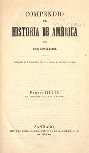 Cover of: Compendio de historia de América by Diego Barros Arana