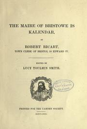 Cover of: The maire of Bristowe is kalendar