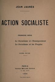 Cover of: Action socialiste: Première série.