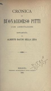 Cover of: Cronica di Buonaccorso Pitti
