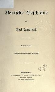 Cover of: Deutsche Geschichte.: Ergänzungsband.