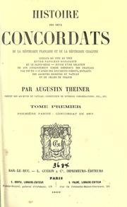 Cover of: Histoire de deux concordats de la R©Øepublique Fran©ʻcaise et de la R©Øepublique Cisalpine conclus en 1801 et 1803 entre Napol©Øeon Bonaparte et le Saint-Si©Øege: suivie d'une relation de son couronnement comme empereur des fran©ʻcais par Pie VII : d'apr©Łes des documents in©Øedits, extraits des archives secr©Łetes du Vatican et de celles de France