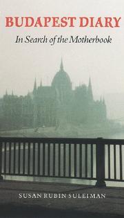 Cover of: Budapest Diary by Susan Rubin Suleiman