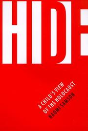 Cover of: Hide: A Child's View of the Holocaust (Bison Original)