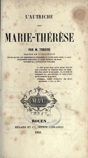 Cover of: Autriche sous Marie-Thérèse