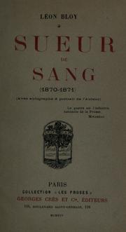 Cover of: Sueur de sang, 1870-1871.
