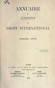 Cover of: Annuaire.