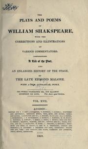 Cover of: The Plays and Poems of William Shakspeare by Thomas Dekker