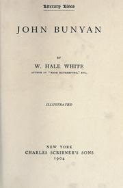 Cover of: John Bunyan by William Hale White