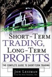 Cover of: Short Term Trading, Long-Term Profits by Jon Leizman