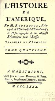 Cover of: Histoire de l'Amérique