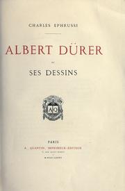 Cover of: Albert Dürer et ses dessins.