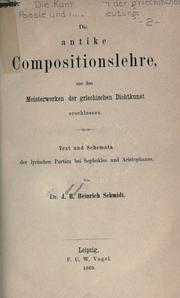 Cover of: Kunstformen der griechischen Poesie und ihre Bedeutung.