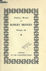 Cover of: Poetical works of Robert Bridges.