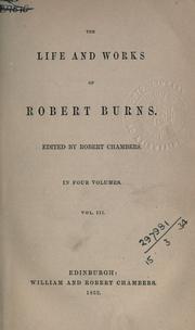 Cover of: Life and works. by Robert Burns